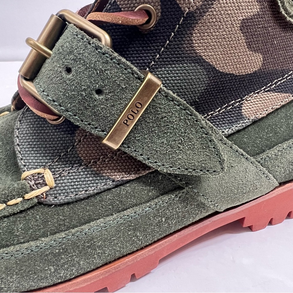 Polo Ralph Lauren Ranger Suede and Camo Canvas Boots - Picture 9 of 16